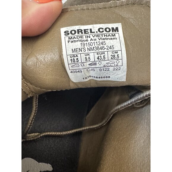 Mens Sorel Chukka Boots 10.5 Green Brown Suede Rugged Outdoors Transitional Gorp - Picture 15 of 16